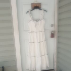 Brand New Francesca's White Woman's Size Medium Dress